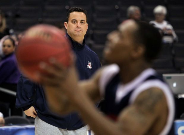 Arizona Wildcats practice at Staples Center